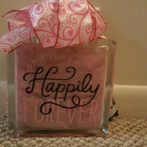 Light Up Glass Present Box
