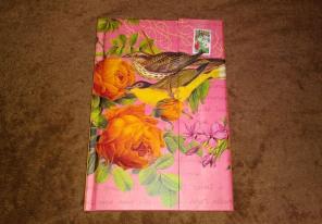 Pink Bird Lined Diary Journal