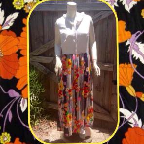 Vintage Komar Retro 60s Floral Dress 12