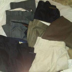 7 Pair Mens Dress Pants Size 44