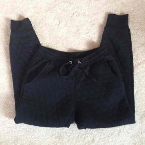 Quilted jogger sweatpants