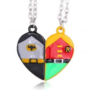 Batman and Robin Friendship Necklaces