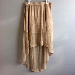 Gold Sheer Midi Skirt