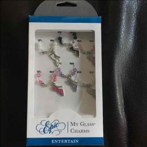 Wine glass charms.
