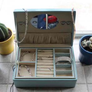 Baby Blue Jewelry Box