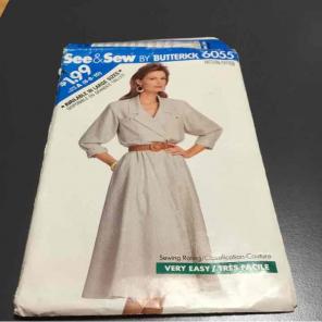 Butterick #6055 See & Sew Dress Pattern