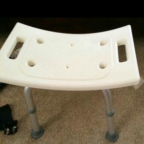 New, Adjustable Lightweight Shower Bench