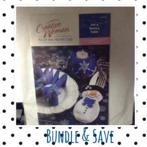 Creative Woman Set a Snowy Table
