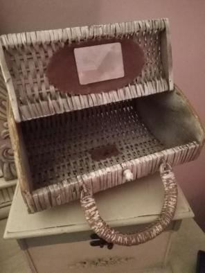 Antique Vintage Basket Purse Perfect