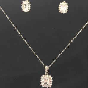 Necklace and Earrings Set Chain 20"