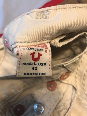 Cream True Religion Jeans
