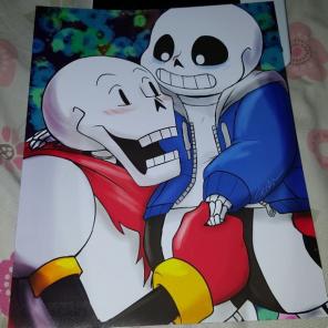 Undertale Sans Papyrus 8 x 10 art print