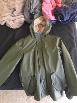 ZARA FAUX FUR/LEATHER COAT