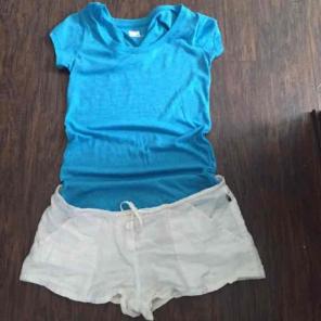 White Linen Shorts