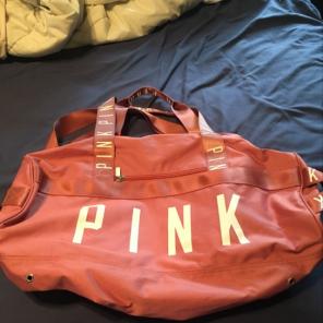 Pink duffle bag !