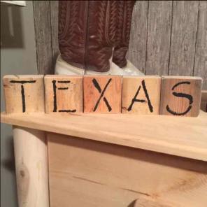 Texas Handmade Rustic Solid Wood Blocks