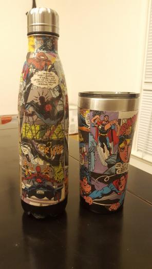Custom comic tumblers