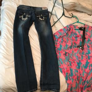 Women's zebra print true religion pants