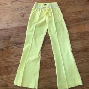 Rewash yellow linen pants