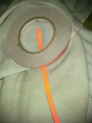 Auto stripe detailing red reflective