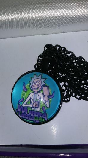 New! Rick and Morty Black Necklace