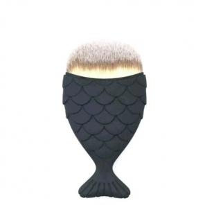Black Matte Mermaid Foundation Brush