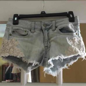 denim shorts