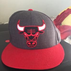 Grey Chicago Bulls Hat