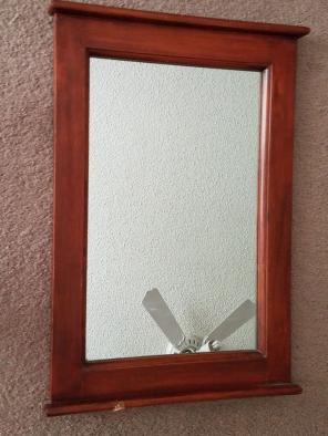 Wooden frame mirror