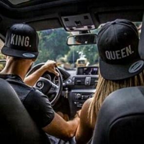 2pc King Queen Lovers Letter Caps 49