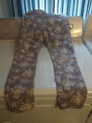 Flower print jeggings