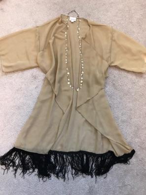 Lularoe Monroe Small Gold/black Fringe