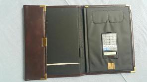 Leather Folder - Executive brown