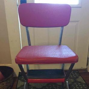 Red Cosco stool