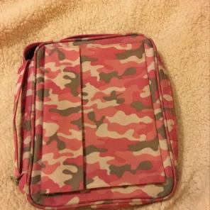 Pink Camo Zip Planner Cover Bible Book
