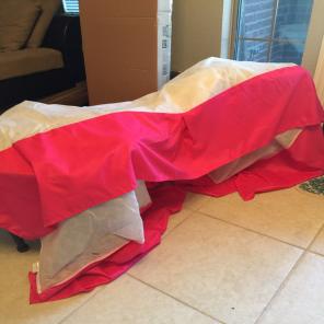 Hot Pink Bedskirt & Shams