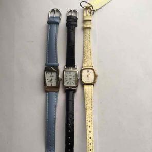 3 Ladies Leather Watches-----ALL FOR $10