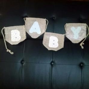 Burlap Baby Sign