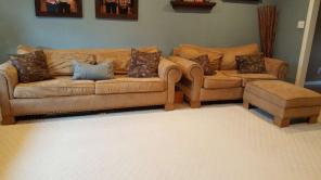 Sofa, love seat and ottoman