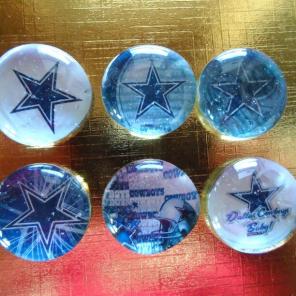 Dallas Cowboys magnets set blue