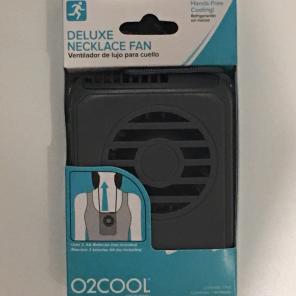 O2Cool Deluxe Necklace Fan - Gray