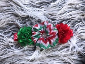 Newborn Christmas Baby Headband Set