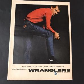 Vintage 1961 Wranglers Jeans Print Ad