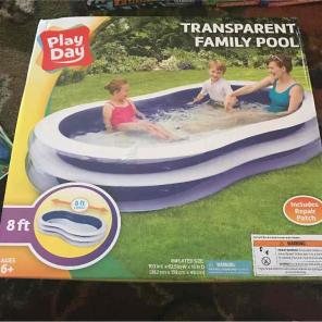 8 foot long blow up kids pool