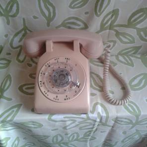 Vintage 60's rotary dial bell telephone