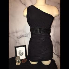 One Shoulder Little Black Dress