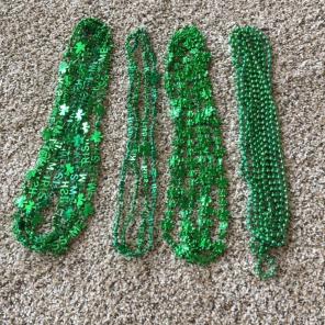 14 Green St. Patrick's Day Bead Necklace