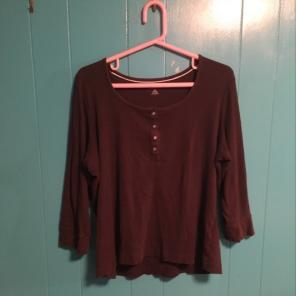 Brown henley top
