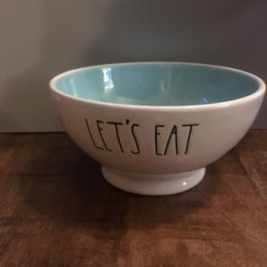 Rae Dunn let's Eat Bowl (color Inside)