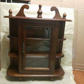Wooden Curio cabinet ,Glass door